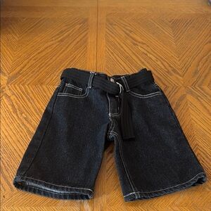 Stylish Black Denim Kids Shorts